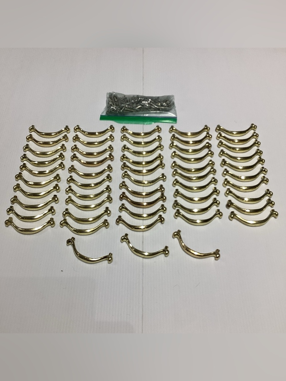 53 X Amerock AM 647-1 Drawer Pull Handle Polished Brass With Screws